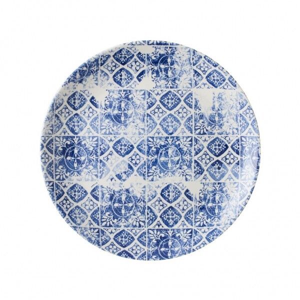 Piatto Piano Coupe 26 cm Porto Blue MCPBEV101 Dudson - per ristoranti - Imballo 12 pz