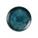 Piatto piano Coupe 21.7 cm Studio Prints Homespun Chroma Marine per ristoranti - Imballo 12 pz