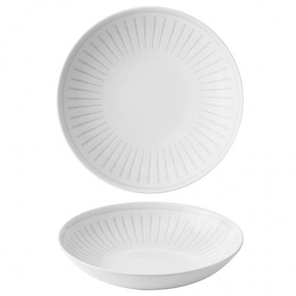 Piatto Fondo Coupe 24.8 cm Grey Churchill per hotel - Imballo 12 pz