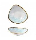 Piatto Fondo Triangolare 23.5 cm Aquamarine Churchill - per ristoranti - Imballo 12 pz
