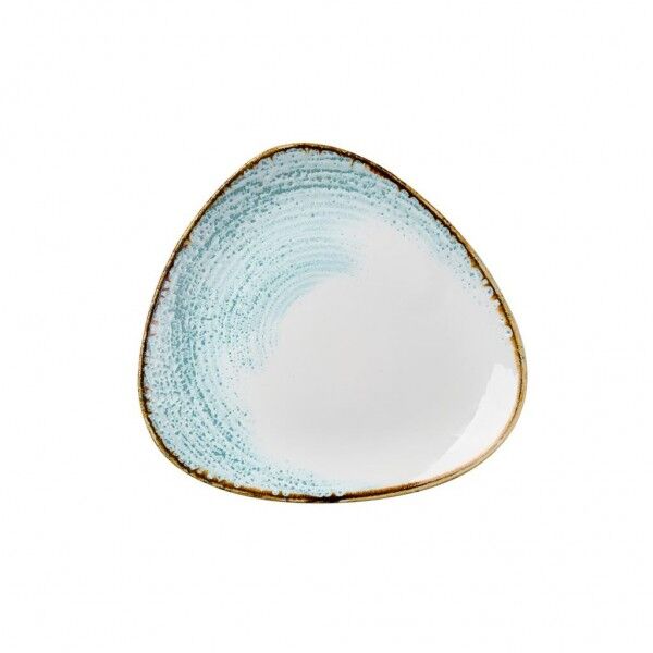 Piatto Triangolare 19.2 cm Aquamarine Studio Prints Homespun Accents - per hotel - Imballo 12 pz