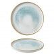 Piatto Piano Walled 26 cm Aquamarine Churchill - per ristoranti - Imballo 6 pz