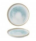 Piatto Piano Walled 26 cm Aquamarine Churchill - per ristoranti - Imballo 6 pz