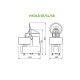 Impastatrice a spirale alta idratazione, testa sollevabile vasca fissa. 18 kg Fimar 18SLM HydraPlus Monofase - Fimar