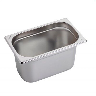 Bacinella Gastronorm 1/4 in acciaio inox 18/10 cm 26,5x16,2 h cm 15 - ILSA - 16141500ICV