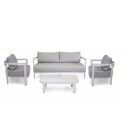Set Lounge Contract ALEDO Antracite/Beige: Arredo Esterno Alluminio e Pietra Sinterizzata