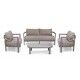 Set Lounge Contract ALEDO Antracite/Beige: Arredo Esterno Alluminio e Pietra Sinterizzata - Stark s.r.l.