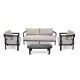 Set Lounge Contract ALEDO Antracite/Beige: Arredo Esterno Alluminio e Pietra Sinterizzata - Stark s.r.l.