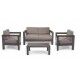 Salotto Giardino EL PASO Marrone/Tortora: Set Professionale Alluminio Robusto e Cuscini Olefina - Stark s.r.l.