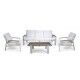 Set Lounge RIVERSIDE (S646908) Bianco: Alluminio Antiruggine, HPL e Cuscini Olefina per Contract - Stark s.r.l.