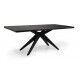 Tavolo Professionale CONRADO Antracite 200x100: Alluminio e Piano Pietra Sinterizzata Effetto Marmo - Stark s.r.l.