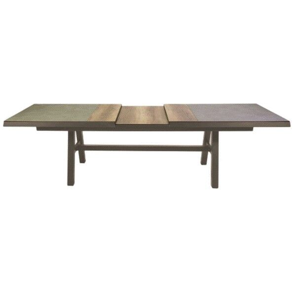 Tavolo Allungabile RIVERSIDE Bianco 243/303x102: Alluminio e Piano HPL per Esterni Contract - Stark s.r.l.