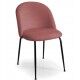 Poltrona Design SAMMI Verde Foresta: Velluto e Metallo Nero per Arredo Interni Contract - Stark s.r.l.