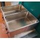 Countertop bain-marie hot table 2xGN1/1 with differentiated temperatures and taps. - Forcar Multiservice