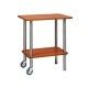 Two-story wooden gueridon trolley. CA9012R - Forcar Multiservice