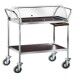 Trolley for desserts, cheeses and appetizers Width 111cm. Stainless steel and wooden top. plexiglass dome. Width 111c...