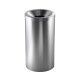 Self-extinguishing stainless steel 50-liter trash can. rubber base AV4620 - Forcar Multiservice
