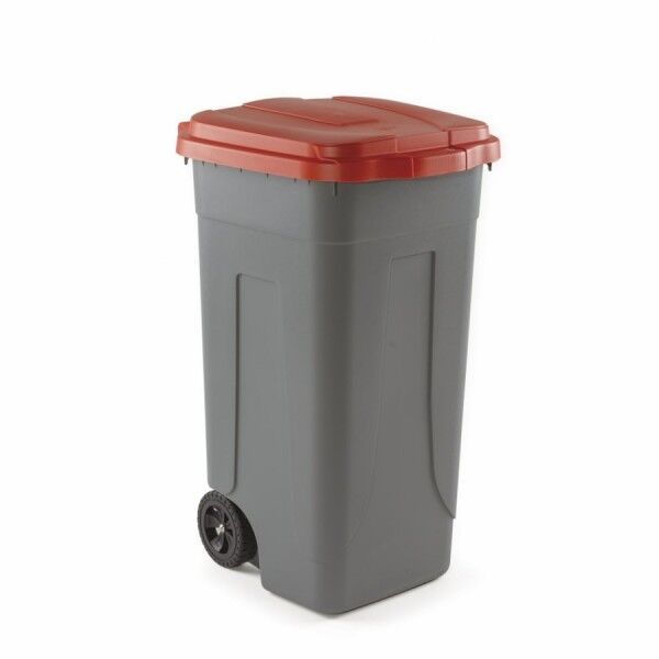 Polyethylene dustbin with colored lid for separate waste collection. 100 liters. AV4682 - Forcar Multiservice