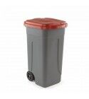 Polyethylene dustbin with colored lid for separate waste collection. 100 liters. AV4682