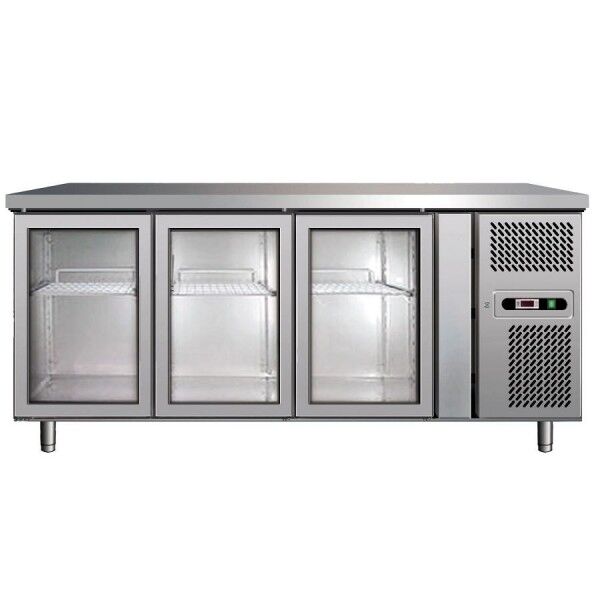 Refrigerated table Forcar GN3100TNG 3 doors positive - Forcar Refrigerated