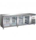 Forcar Refrigerated Table 4 Door Glass Positive GN4100TNG