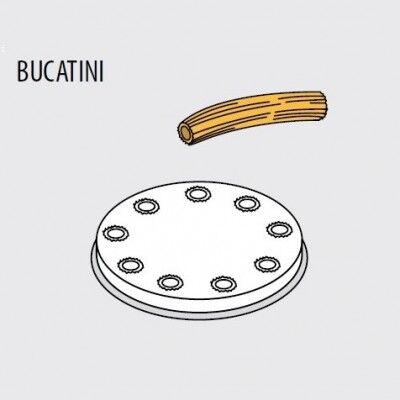 BUCATINI die for professional fresh pasta machine Fimar MPF 1.5N