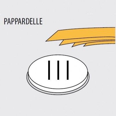 PAPPARDELLE die for professional fresh pasta machine Fimar MPF 1.5N