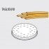 TAGLIOLINI dies for professional fresh pasta machine Fimar MPF 1.5N