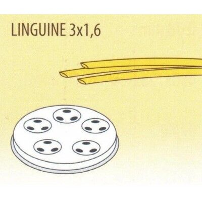 LINGUINE die Measure 3 x 1.6mm for professional fresh pasta machine Fimar MPF 1.5N