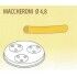 MACCHERONI die 4.8 for professional fresh pasta machine Fimar MPF 1.5N