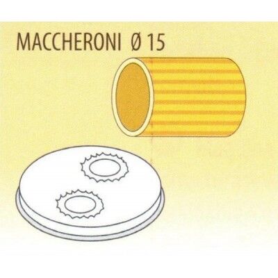 Trafila MACCHERONI 15 per macchina pasta fresca professionale Fimar MPF 1,5N