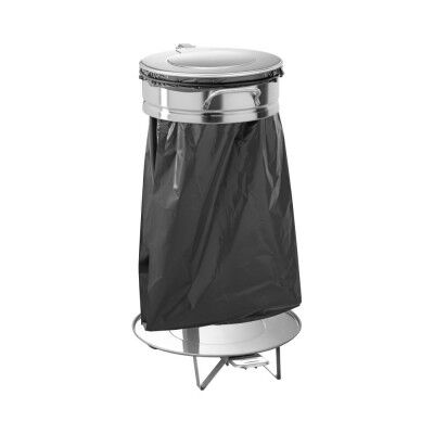Dustbin waste bag holder large. stainless steel lid and pedal. AV4681 - Forcar