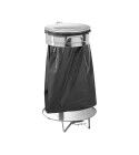 Large garbage bag holder dustbin. stainless steel lid and foot pedal. AV4681