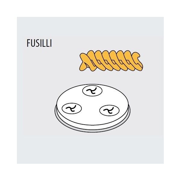 FUSILLI dies for professional fresh pasta machine Fimar MPF 2.5N - MPF 4N - Fimar