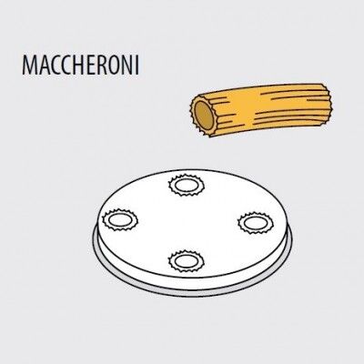MACCHERONI 8.5 die for professional fresh pasta machine Fimar MPF 2.5N - MPF 4N