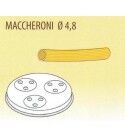 MACCHERONI die 4.8 for professional fresh pasta machine Fimar MPF 2.5N - MPF 4N