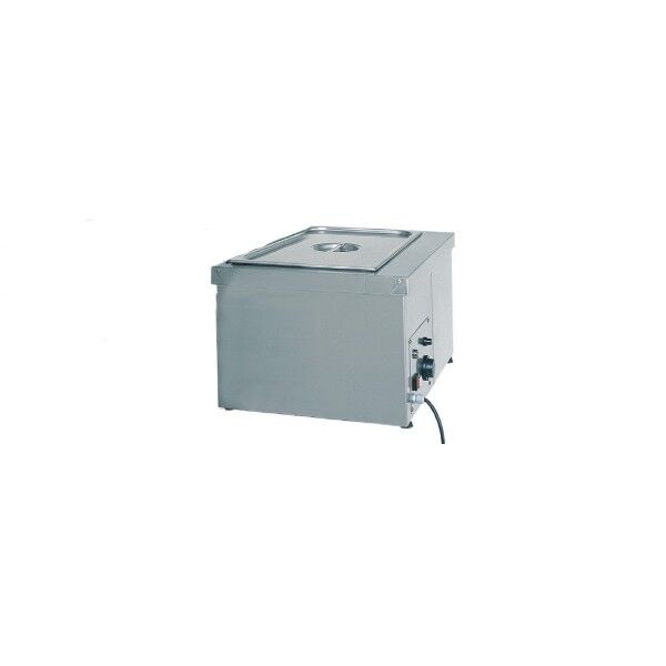 Tavola calda da banco con resistenza a secco BMS1781 in acciaio inox con termostato. - Forcar Multiservice