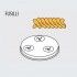FUSILLI dies for professional fresh pasta machine Fimar MPF 8N