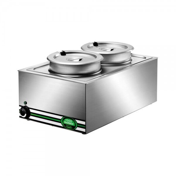 Tavola calda GN 1/1 + pentole da 6 lt. da banco bagno maria in acciaio inox BM7720 - Forcar Multiservice