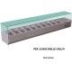 Forcar RI20033V 200x33 cm refrigerated ingredient display case for 10 GN 1/4 gastronorm trays. - Forcar Refrigerated
