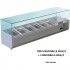 Forcar RI15038V 150x38 cm refrigerated ingredient display case for 5 GN 1/3 bowls 1 1/2 bowls.