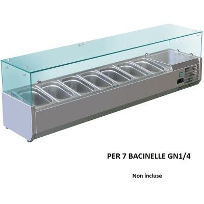 Forcar refrigerated ingredient display case - Forcold VRX1500-33-FC 150x33 cm
