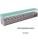 Forcar Forcold VRX2000-33-FC 200x33 cm refrigerated ingredient display case for 10 GN1/4 trays.