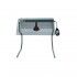 Stainless steel frame with an infrared lamp and smoked cover. PI4714