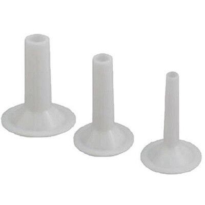 Set of 3 Moplen ring funnels for bagging with 15/20/25 mm holes F0163