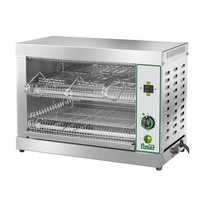Bar toaster with 6 toast capacity. Stainless steel frame. Model: TOP6D - Fimar