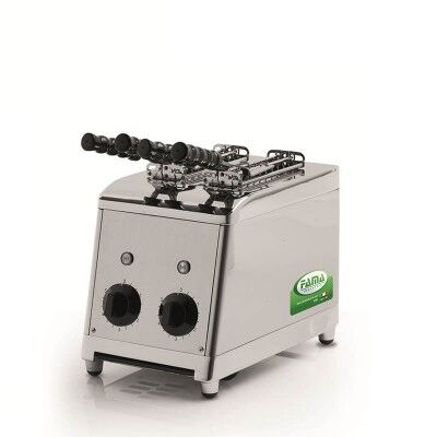 Professional vertical stainless steel toaster. Independent rooms. Model: MTP100 - Fama industries