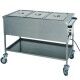 Hot bain-marie display cart for gastronorm 1/1 tanks. Series: CT - Forcar Multiservice