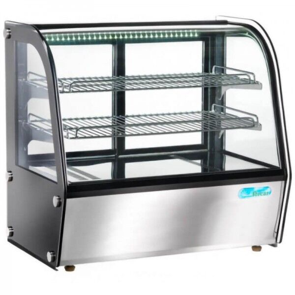 Heated steel and glass ventilated showcase. VPH100 - Forcar Multiservice