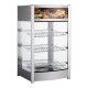 Inox heated display case with 3 shelves . RTR97 - Forcar Multiservice
